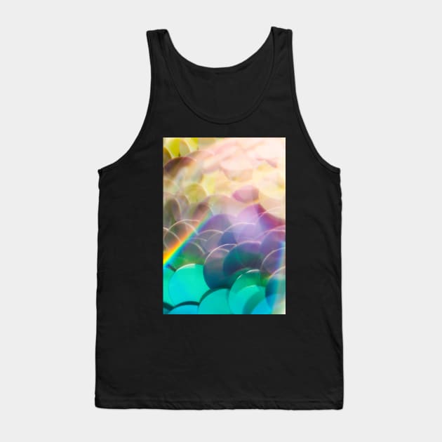Mermaid Scale Paillettes Photographed Through A Prism Tank Top by karinelizabeth